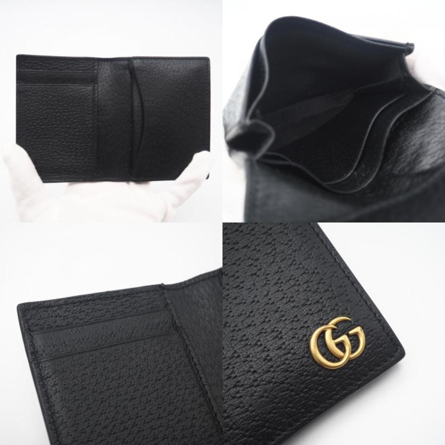 ★3日以内返品可★ 美品 GUCCI グッチ ダブルG レザー カードケース 428737 カードケース ブラック レザー メンズ | GUCCI | 08