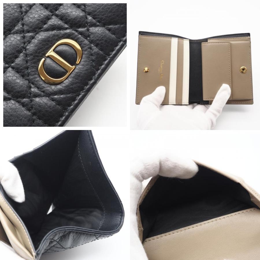 ★3日以内返品可★ 美品 Dior ディオール カナージュ カーフスキン Dior Caro Saffron ウォレット ミニ |  | 08