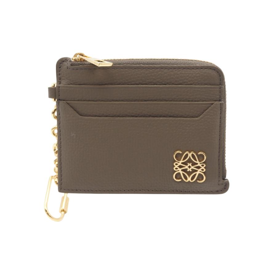 ★3日以内返品可★ 極美品 LOEWE ロエベ ペブルグレインカーフ アナグラム スクエア コインカードホルダー トープ | LOEWE | 01