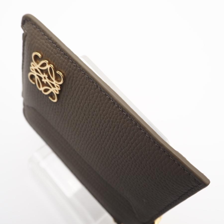 ★3日以内返品可★ 極美品 LOEWE ロエベ ペブルグレインカーフ アナグラム スクエア コインカードホルダー トープ | LOEWE | 05