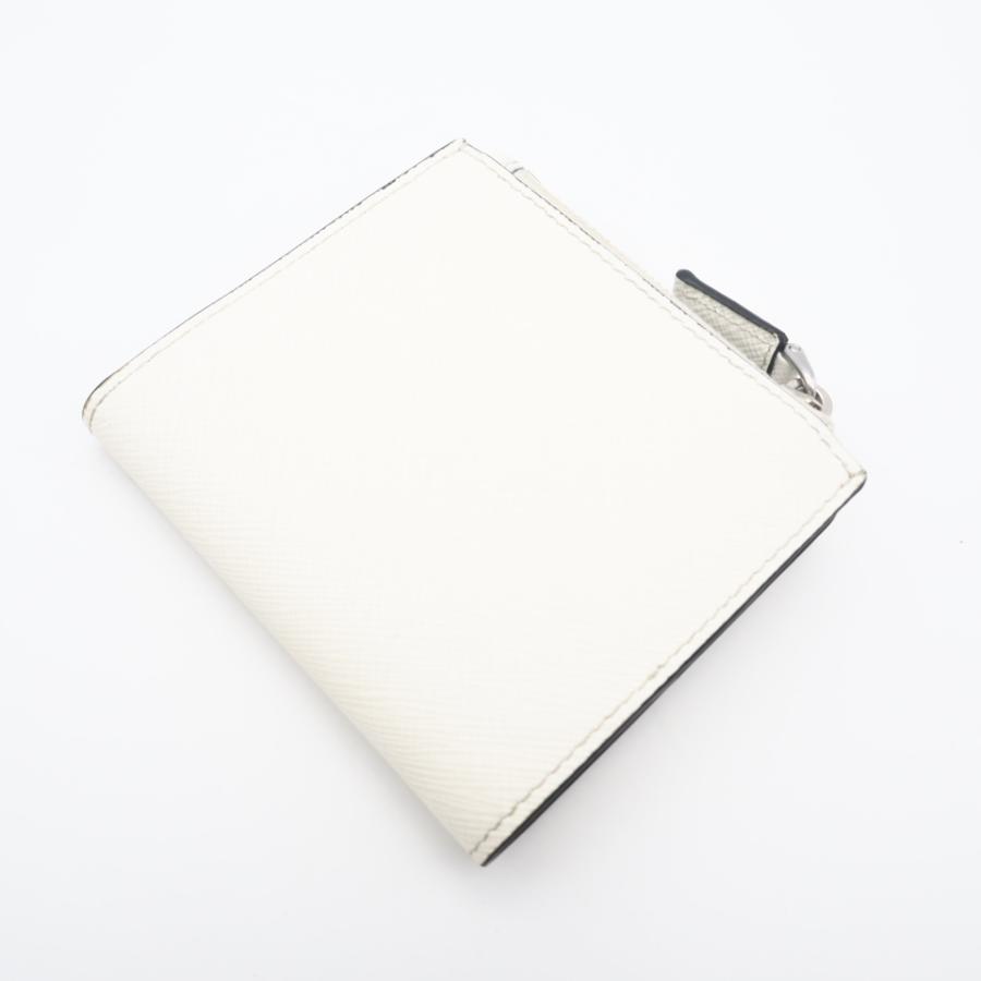 ★3日以内返品可★ 美品 PRADA プラダ サフィアーノ トライアングル 財布 2ML049 二つ折り財布 ホワイト | PRADA | 02