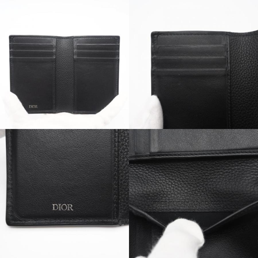 ★3日以内返品可★  Dior ディオール CD Icon グレインドカーフスキン 2つ折りカードホルダー |  | 09