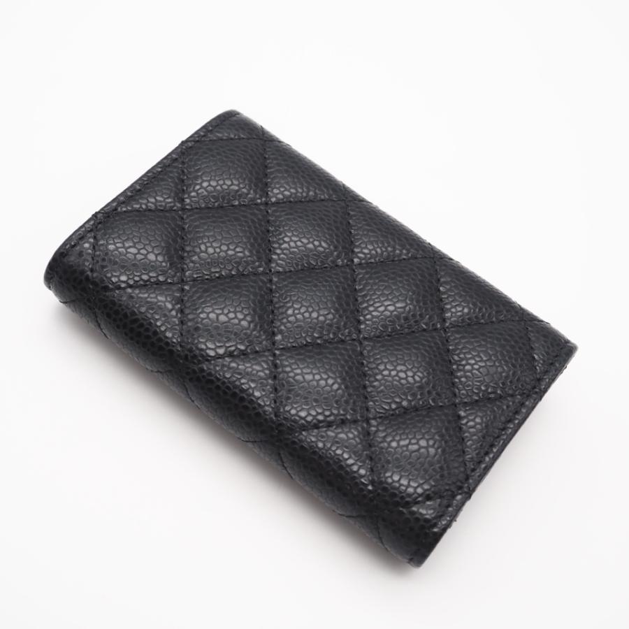 ★3日以内返品可★ 美品 CHANEL シャネル キャビアスキン クラシック フラップ カード ケース A80799 | CHANEL | 02