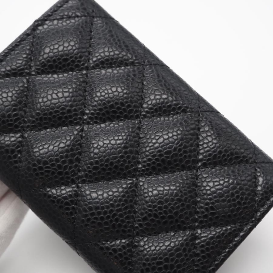 ★3日以内返品可★ 美品 CHANEL シャネル キャビアスキン クラシック フラップ カード ケース A80799 | CHANEL | 03