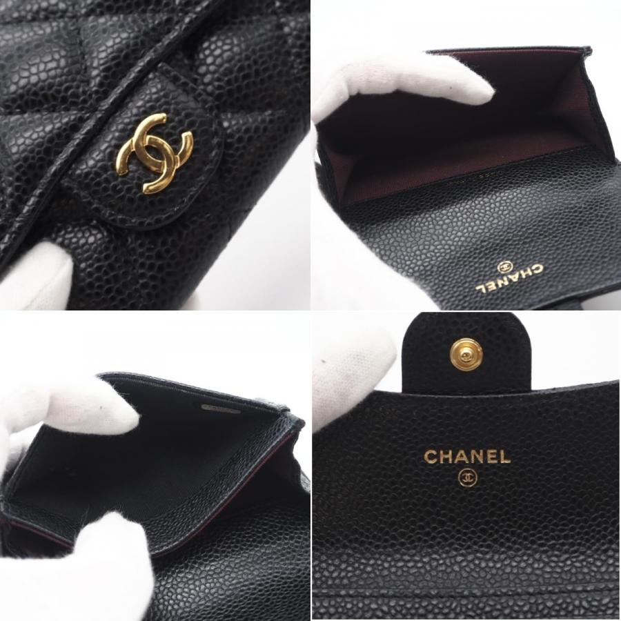 ★3日以内返品可★ 美品 CHANEL シャネル キャビアスキン クラシック フラップ カード ケース A80799 | CHANEL | 08