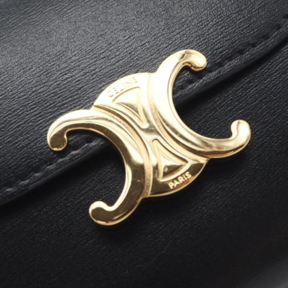 ★3日以内返品可★ 美品 CELINE セリーヌ トリオンフ スモール フラップウォレット トリオンフ 10D783DPV | CELINE | 04