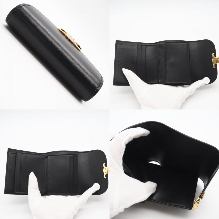★3日以内返品可★ 美品 CELINE セリーヌ トリオンフ スモール フラップウォレット トリオンフ 10D783DPV | CELINE | 08