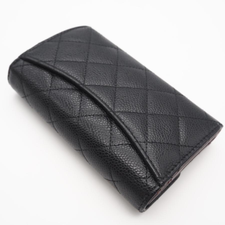 ★3日以内返品可★ 美品 CHANEL シャネル キャビアスキン マトラッセ コンパクトウォレット AP0232 三つ折り財布 | CHANEL | 02