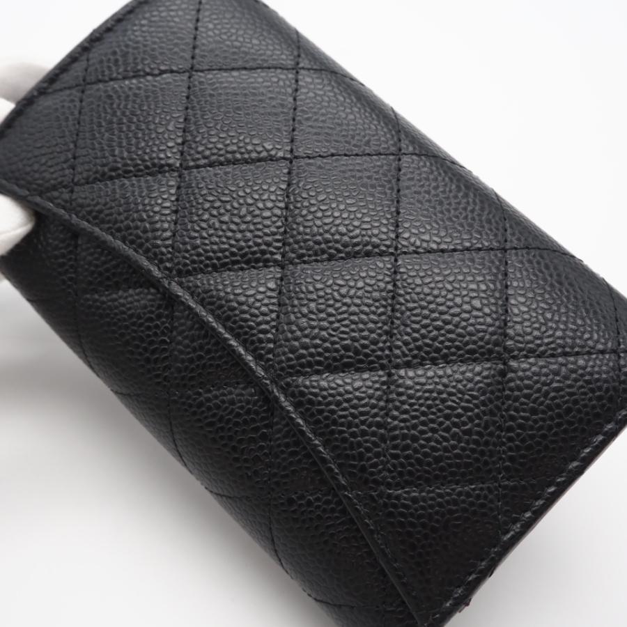 ★3日以内返品可★ 美品 CHANEL シャネル キャビアスキン マトラッセ コンパクトウォレット AP0232 三つ折り財布 | CHANEL | 03
