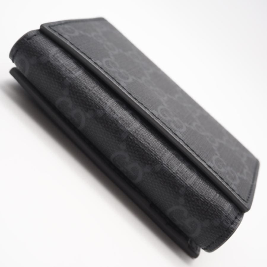 ★3日以内返品可★ 美品 GUCCI グッチ GGスプリーム キャンバス GG 三つ折りウォレット グレー インテリア | GUCCI | 04