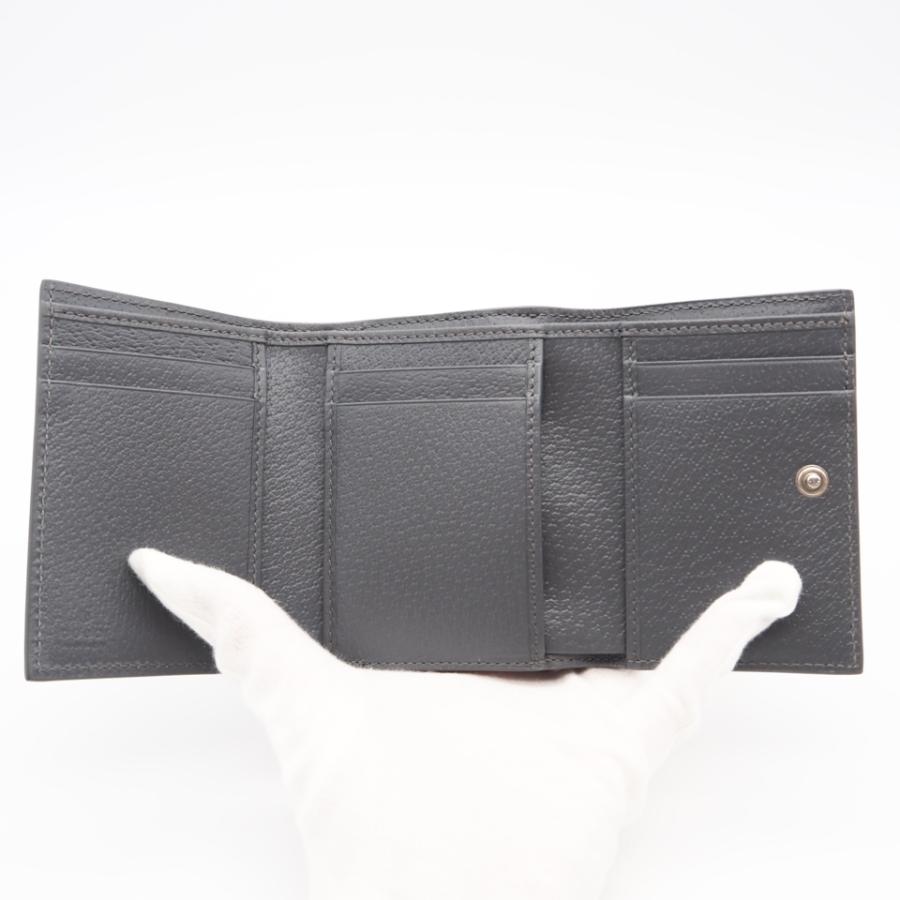 ★3日以内返品可★ 美品 GUCCI グッチ GGスプリーム キャンバス GG 三つ折りウォレット グレー インテリア | GUCCI | 08