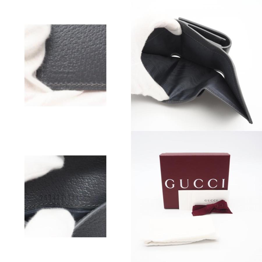 ★3日以内返品可★ 美品 GUCCI グッチ GGスプリーム キャンバス GG 三つ折りウォレット グレー インテリア | GUCCI | 09