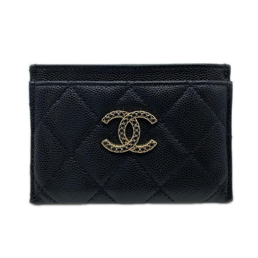 ★3日以内返品可★ 美品 CHANEL シャネル キャビアスキン レザー カードケース AP3401 カードケース ブラック | CHANEL | 01