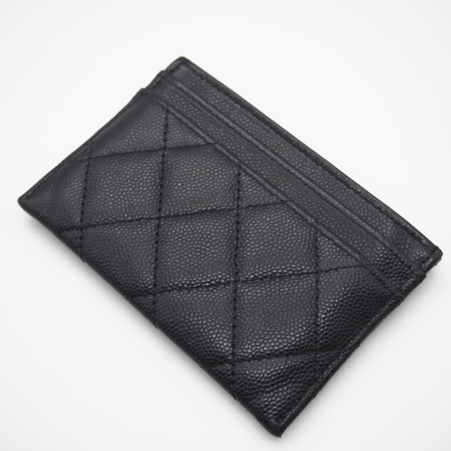 ★3日以内返品可★ 美品 CHANEL シャネル キャビアスキン レザー カードケース AP3401 カードケース ブラック | CHANEL | 02