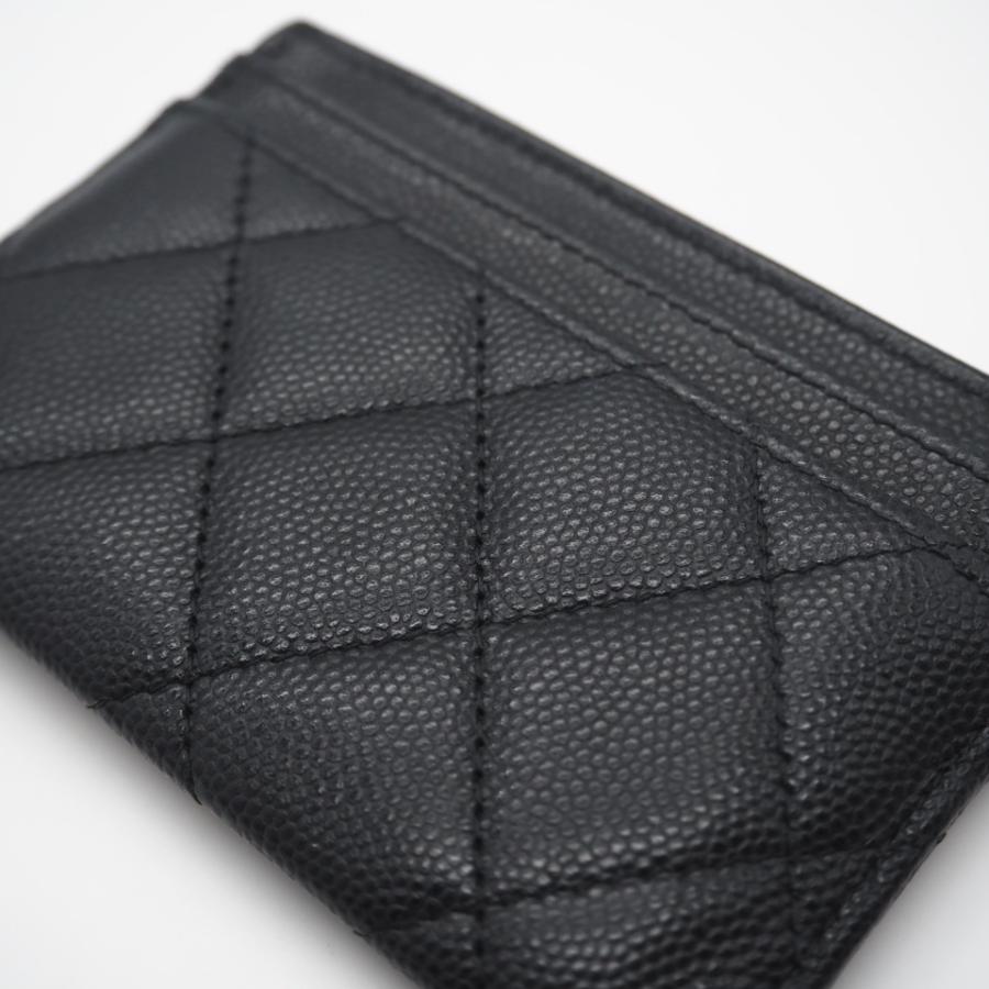 ★3日以内返品可★ 美品 CHANEL シャネル キャビアスキン レザー カードケース AP3401 カードケース ブラック | CHANEL | 03