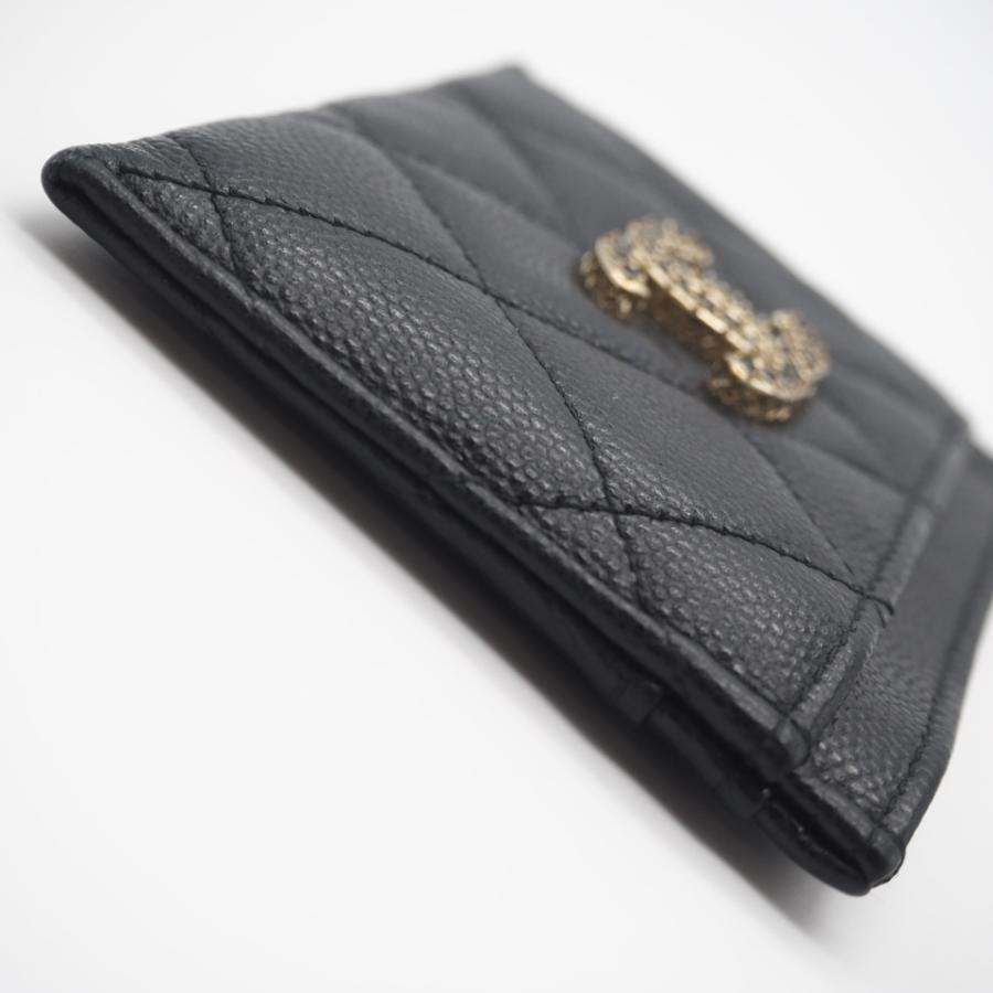 ★3日以内返品可★ 美品 CHANEL シャネル キャビアスキン レザー カードケース AP3401 カードケース ブラック | CHANEL | 06