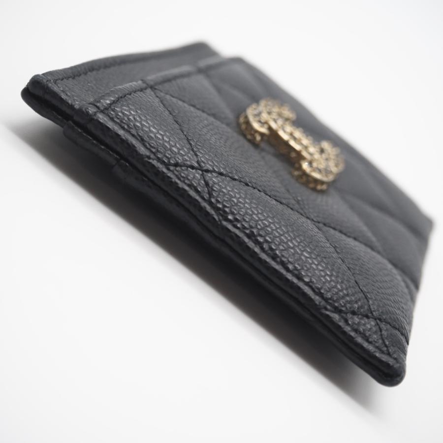 ★3日以内返品可★ 美品 CHANEL シャネル キャビアスキン レザー カードケース AP3401 カードケース ブラック | CHANEL | 07