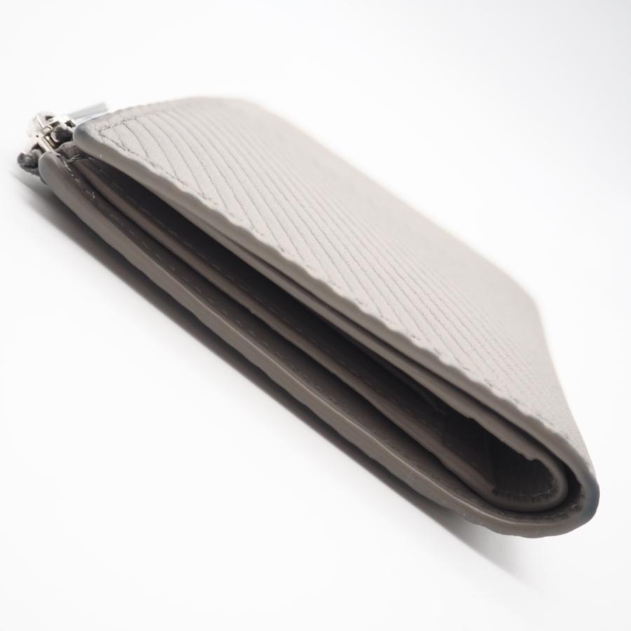 ★3日以内返品可★ 美品 LOEWE ロエベ テクスチャードクラシックカーフ スリム コンパクト ウォレット シェルグレー | LOEWE | 07