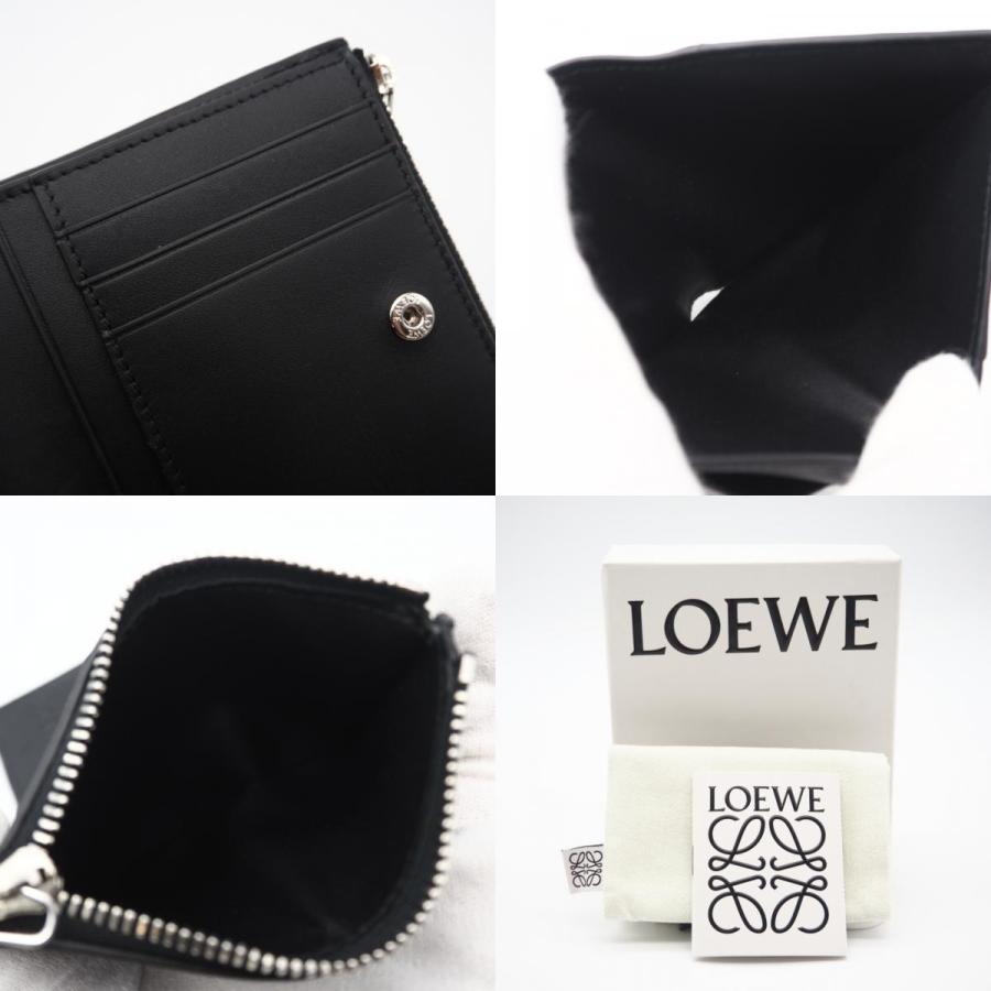 ★3日以内返品可★ 美品 LOEWE ロエベ シャイニーカーフ スリム コンパクト ウォレット C568W73X01 | LOEWE | 09