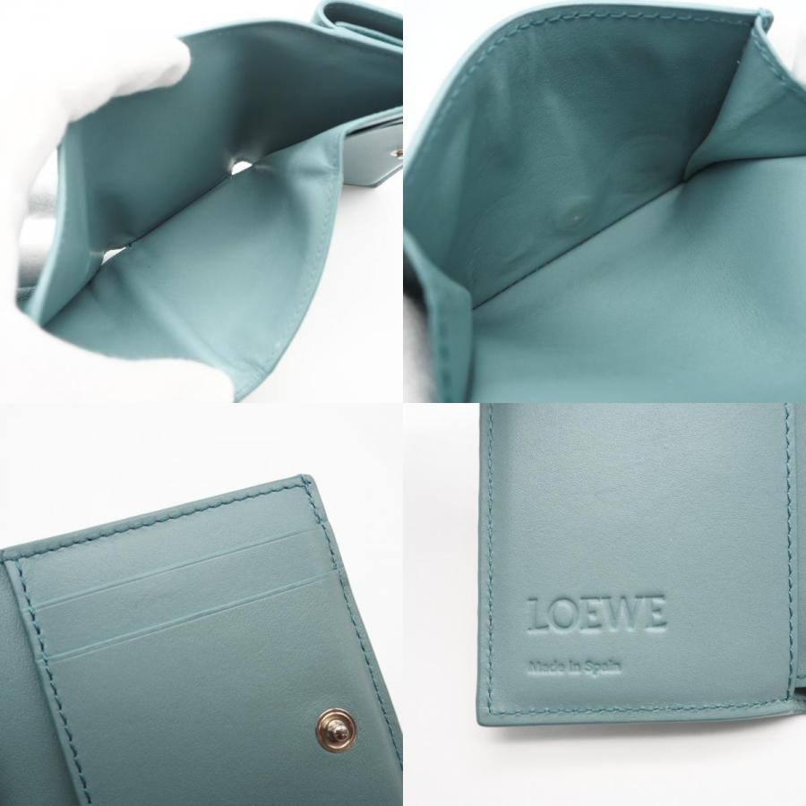 ★3日以内返品可★ 美品 LOEWE ロエベ アナグラム トライフォールド ウォレット C821TR2X02 二つ折り財布 | LOEWE | 08