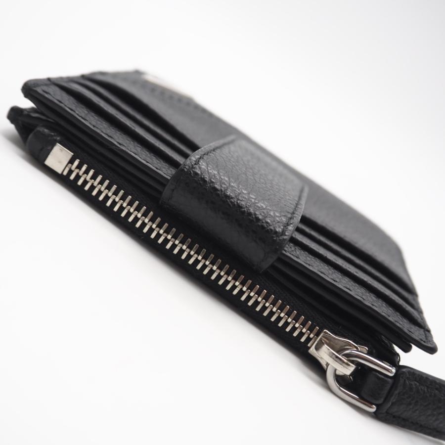 ★3日以内返品可★ 美品 PRADA プラダ ヴィッテロ マイクログレイン トライアングル コンパクトウォレット 2MC066 | PRADA | 04