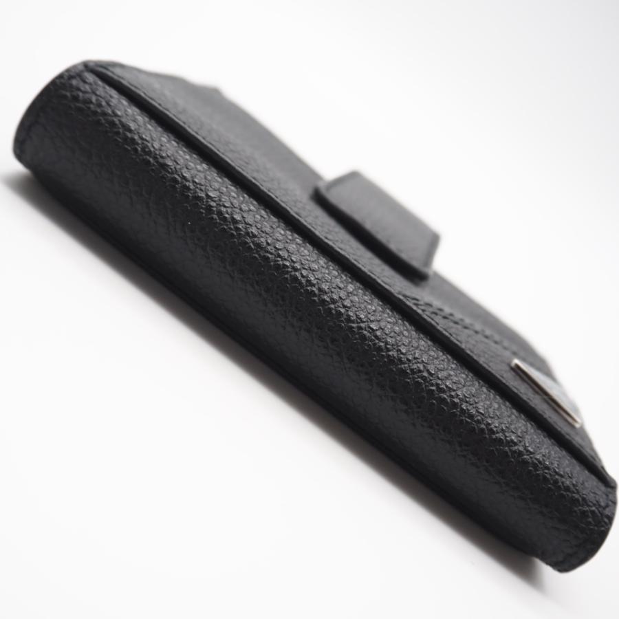 ★3日以内返品可★ 美品 PRADA プラダ ヴィッテロ マイクログレイン トライアングル コンパクトウォレット 2MC066 | PRADA | 05