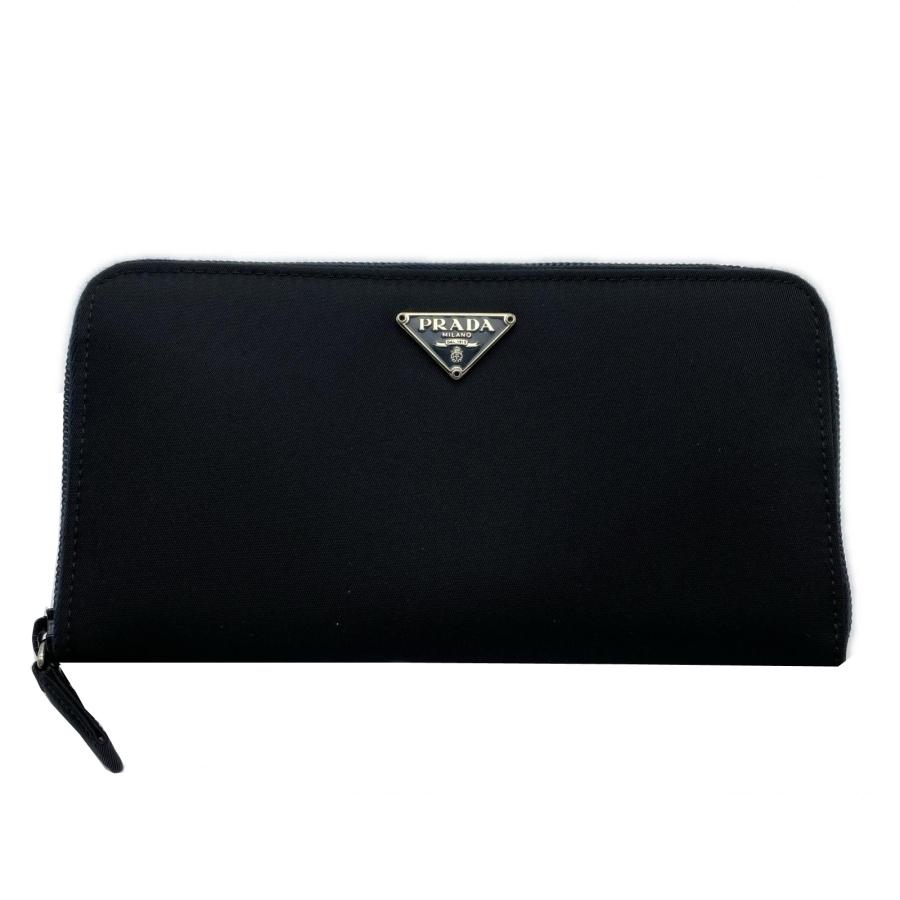 極美品　PRADA ラウンドファスナー　長財布　テスート　三角ロゴ　ギャランティ PRADA（プラダ） ☆3日以内返品可☆ 極美品 テスート トライアングル