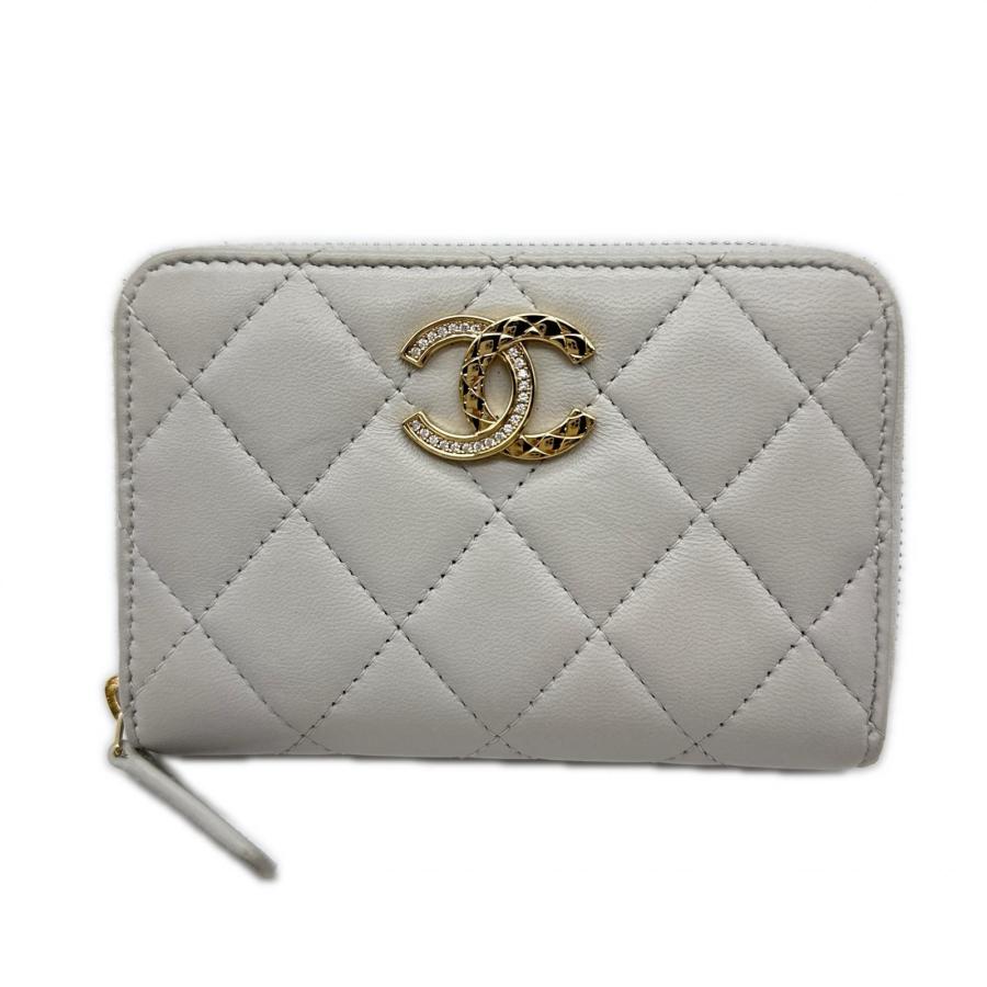 ★3日以内返品可★ 極美品 CHANEL シャネル マトラッセ コインパース AP4341 コインケース グレー ラムスキン | CHANEL | 01