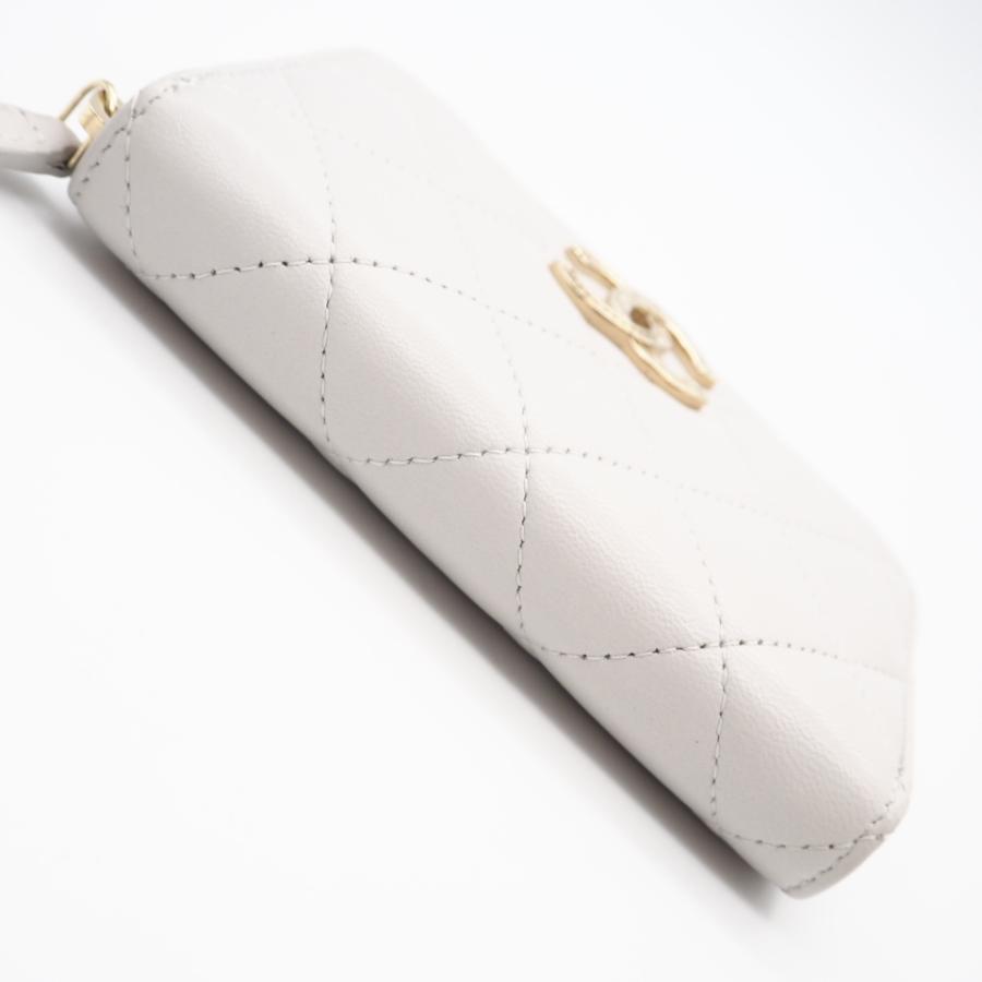 ★3日以内返品可★ 極美品 CHANEL シャネル マトラッセ コインパース AP4341 コインケース グレー ラムスキン | CHANEL | 05