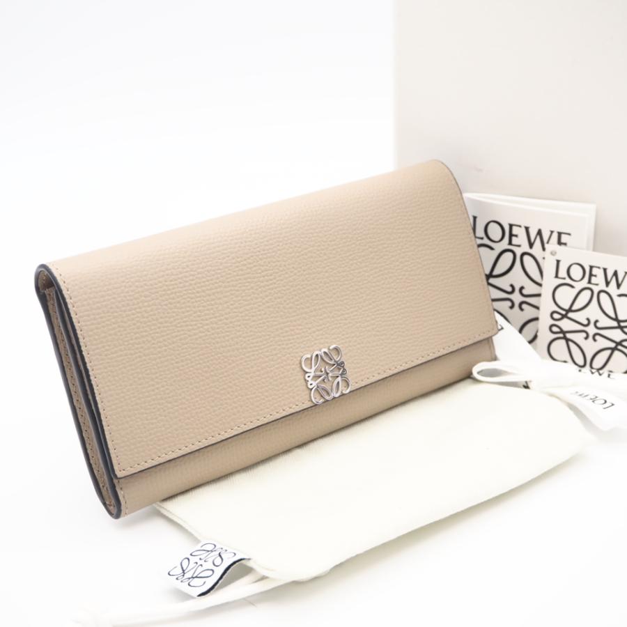 LOEWE / ロエベ | アナグラム コンチネンタル ロングウォレット | ベージュ | レディース 中古・古着通販】LOEWE (ロエベ) アナグラム コンチネンタルウォレット