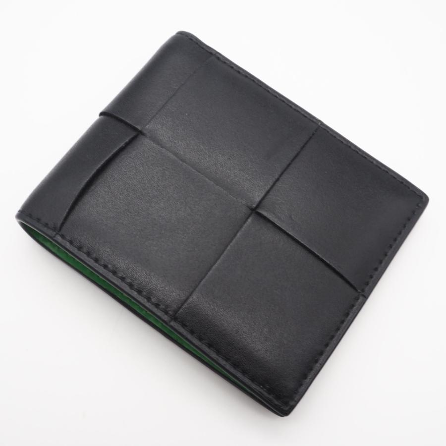 ★3日以内返品可★ 美品 BOTTEGAVENETA ボッテガヴェネタ マキシイントレチャート レザー 二つ折り財布 |  | 02