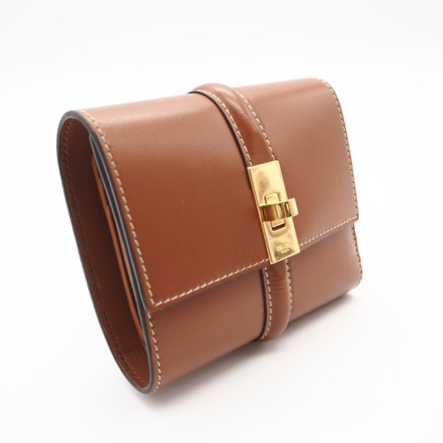 未使用級/付属品完備✨セリーヌ スモール トリフォールドウォレット16 セーズ CELINE（セリーヌ） ☆3日以内返品可☆ 美品 16 セーズ スモール トリ