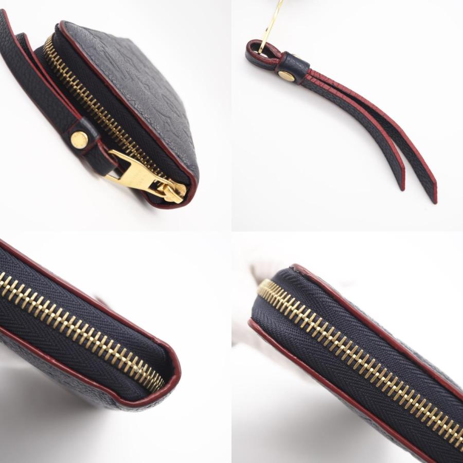 【美品SS】ルイヴィトン　ジッピーウォレット　アンプラント　マリーヌルージュ LOUIS VUITTON（ルイ・ヴィトン） 長財布 アンプラント ジッピー