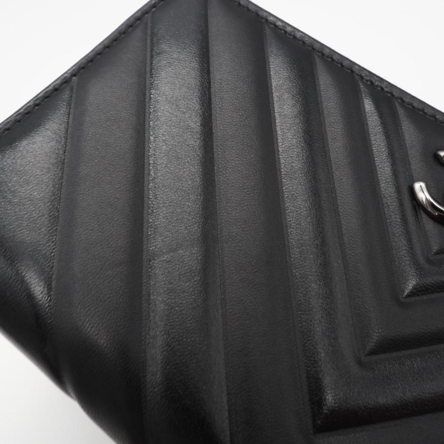 ★3日以内返品可★ 極美品 CHANEL シャネル ラムスキン シェブロン Vステッチ ラウンドファスナー長財布 A50097の画像