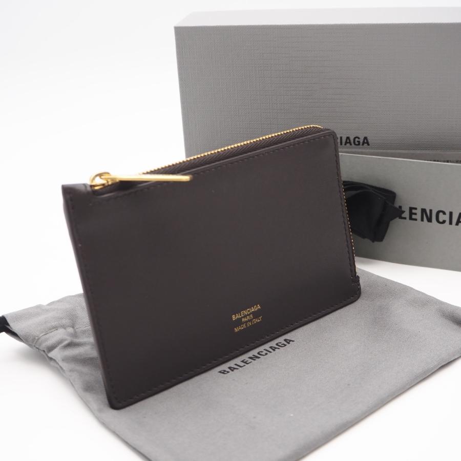 ★3日以内返品可★ 極美品 BALENCIAGA バレンシアガ レザー Ｌ字ファスナーフラグメントケース 736734 ケース ブラウン イエロー カーフレザー メンズ BALENCIAGA（バレンシアガ） ☆3日以内返品可☆ 極美品 レザー L字