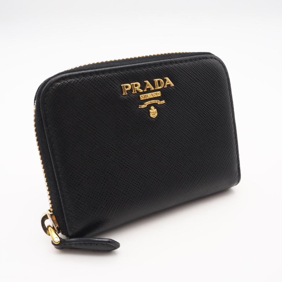 ★3日以内返品可★  PRADA プラダ サフィアーノ レザー コインケース 1MM268 コインケース ブラック サフィアーノ | PRADA