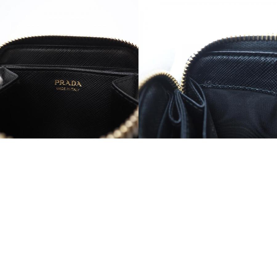 ★3日以内返品可★  PRADA プラダ サフィアーノ レザー コインケース 1MM268 コインケース ブラック サフィアーノ | PRADA | 09