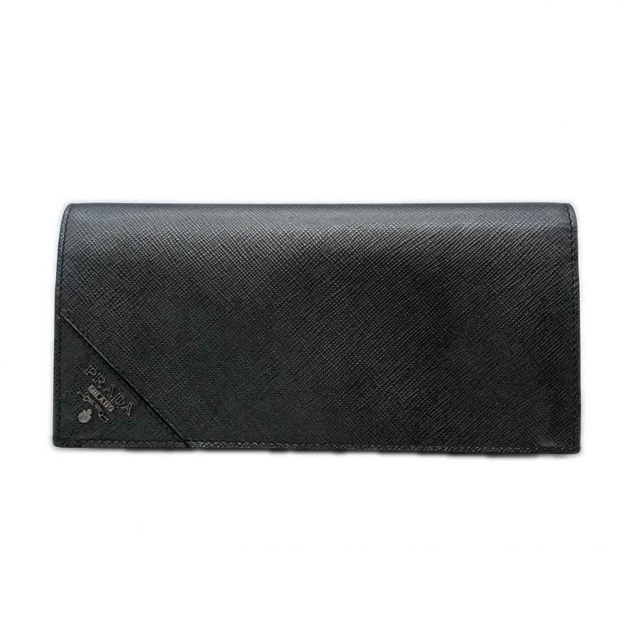 ★3日以内返品可★ 美品 PRADA プラダ サフィアーノ 二つ折り長財布 2MV836 長財布 シルバー サフィアーノ メンズ | PRADA | 01