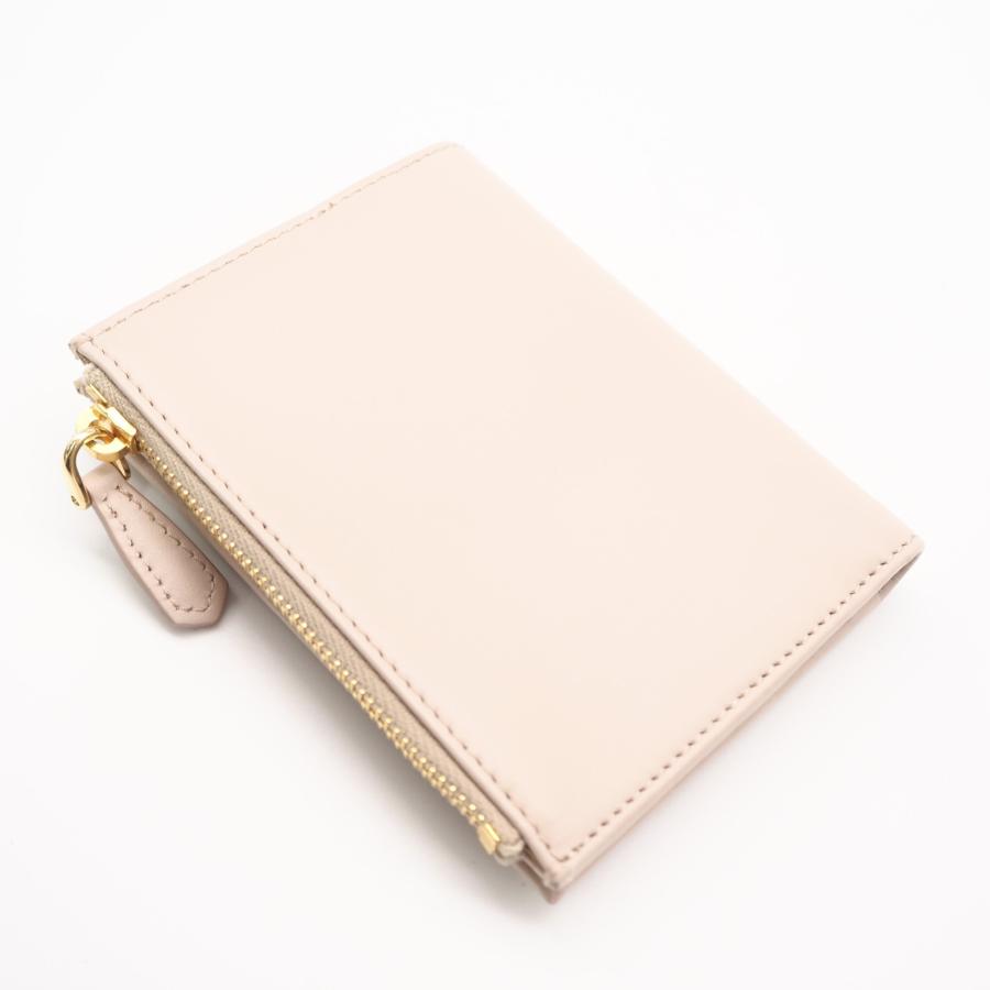 ★3日以内返品可★ 極美品 PRADA プラダ レザー トライアングルロゴ 二つ折り財布 1ML050 二つ折り財布 ベージュ | PRADA | 02