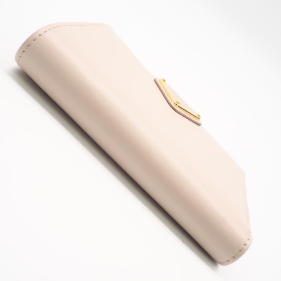 ★3日以内返品可★ 極美品 PRADA プラダ レザー トライアングルロゴ 二つ折り財布 1ML050 二つ折り財布 ベージュ | PRADA | 04