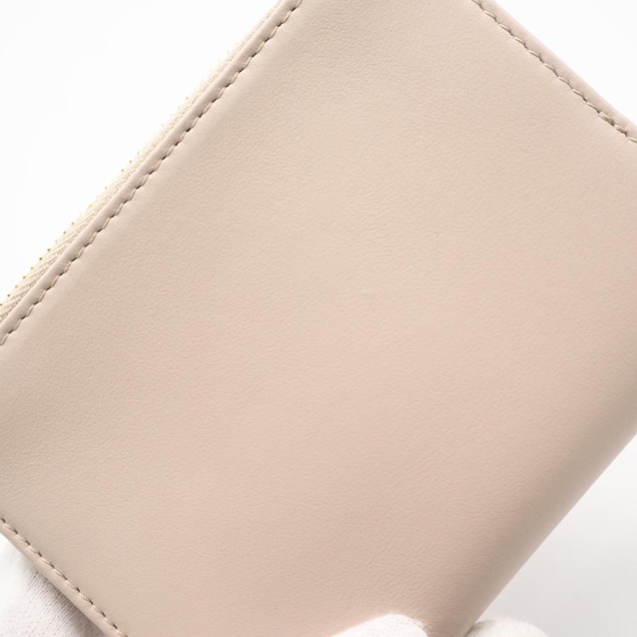 ★3日以内返品可★ 極美品 PRADA プラダ レザー トライアングルロゴ 二つ折り財布 1ML050 二つ折り財布 ベージュ | PRADA | 07