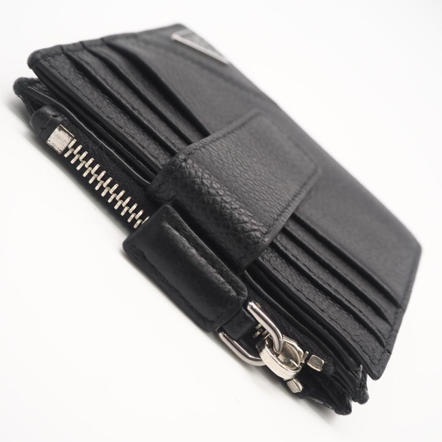 ★3日以内返品可★  PRADA プラダ ヴィッテロ マイクログレイン コンパクトウォレット 2MC066 二つ折り財布 | PRADA | 04