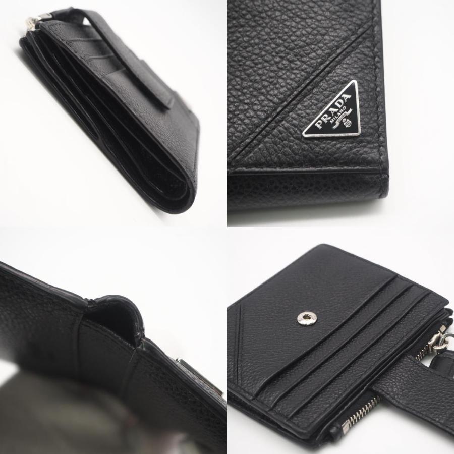 ★3日以内返品可★  PRADA プラダ ヴィッテロ マイクログレイン コンパクトウォレット 2MC066 二つ折り財布 | PRADA | 07