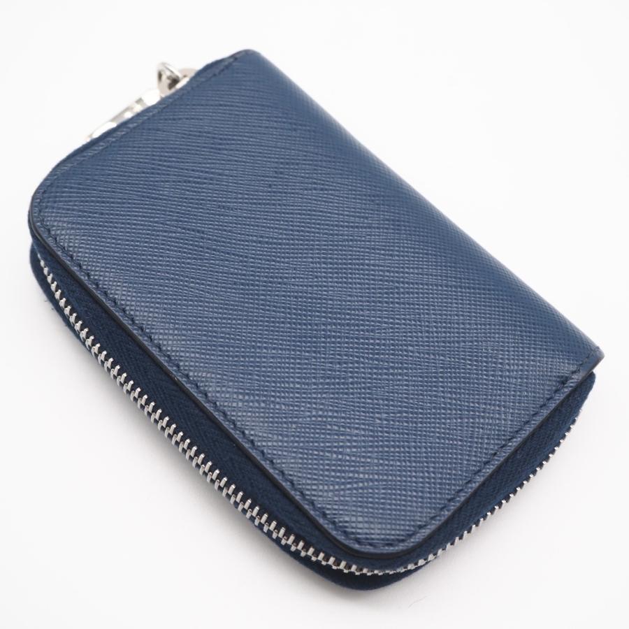 ★3日以内返品可★ 美品 PRADA プラダ サフィアーノ トライアングルロゴ ケース 2MM003_QHH_F0016 ケース ネイビー サフィアーノ メンズ PRADA（プラダ） ☆3日以内返品可☆ 美品 サフィアーノ トライアングル