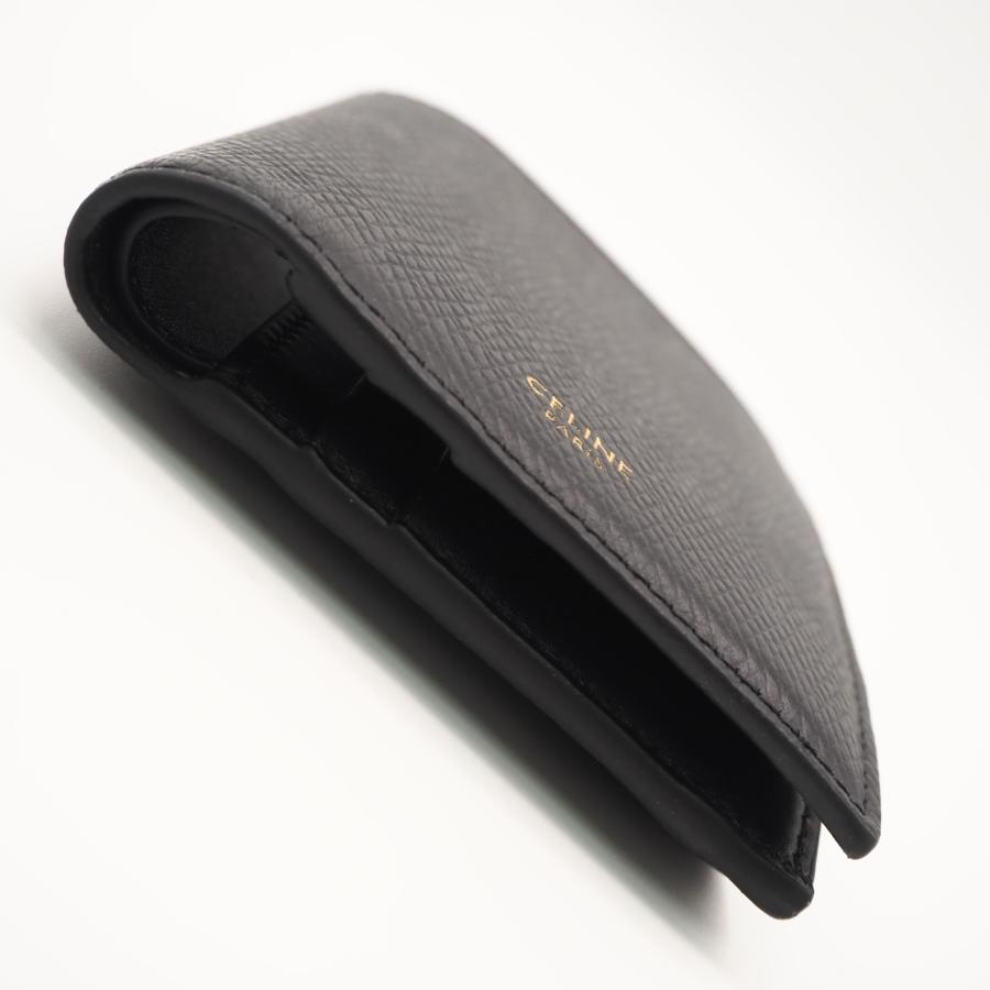 ★3日以内返品可★ 美品 CELINE セリーヌ グレインドカーフスキン コンパクトウォレット トリオンフ チャーム | CELINE | 06