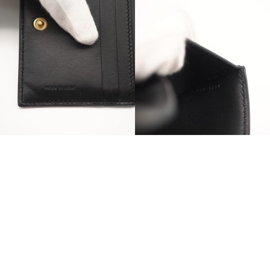 ★3日以内返品可★ 美品 CELINE セリーヌ グレインドカーフスキン コンパクトウォレット トリオンフ チャーム | CELINE | 09