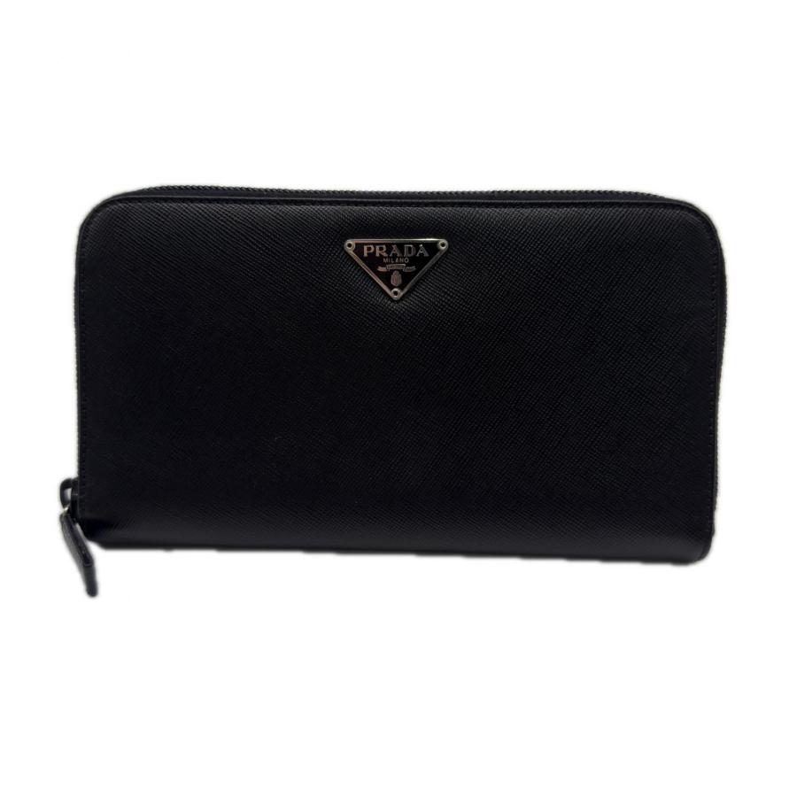 プラダ　サフィアーノ　財布 PRADA（プラダ） ☆3日以内返品可☆ 美品 サフィアーノ トライアングル