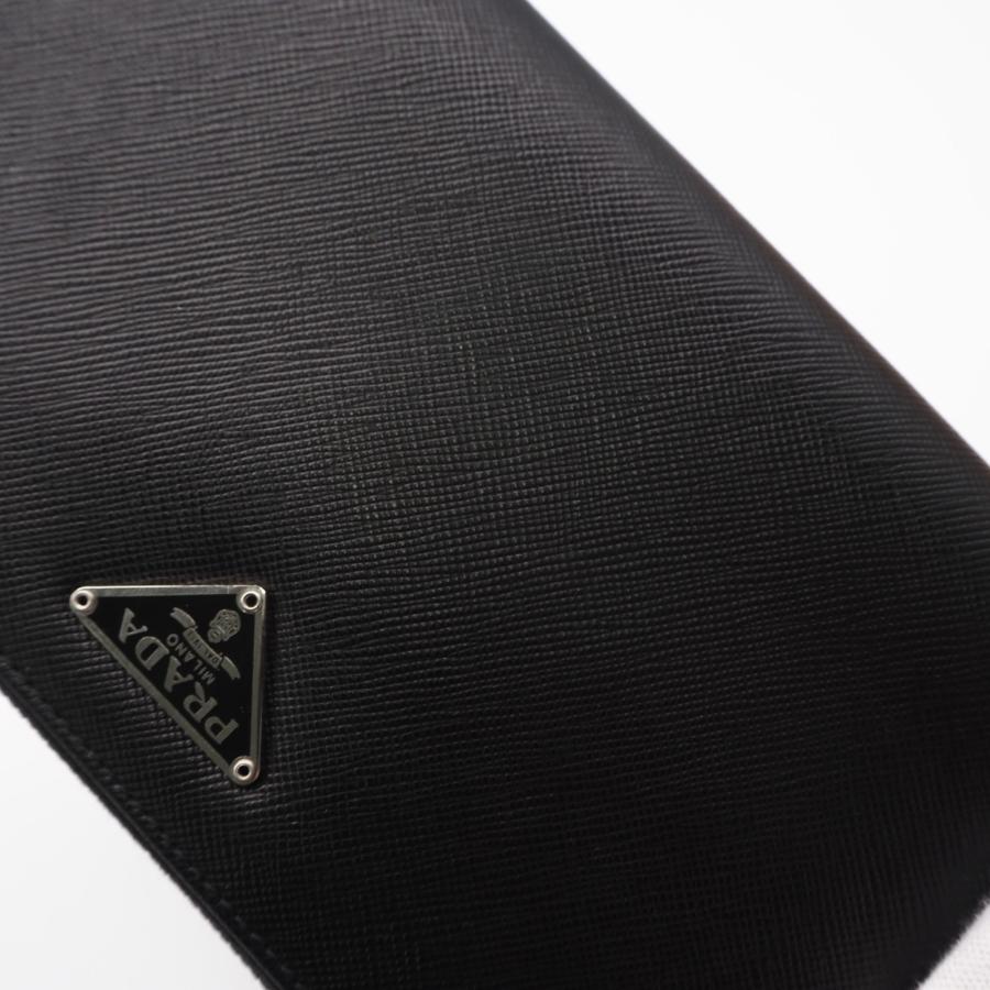 プラダ　サフィアーノ　財布 PRADA（プラダ） ☆3日以内返品可☆ 美品 サフィアーノ トライアングル