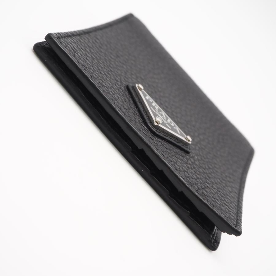★3日以内返品可★ 極美品 PRADA プラダ ヴィッテロダイノ レザー 財布 2MO513 二つ折り財布 ブラック | PRADA | 07