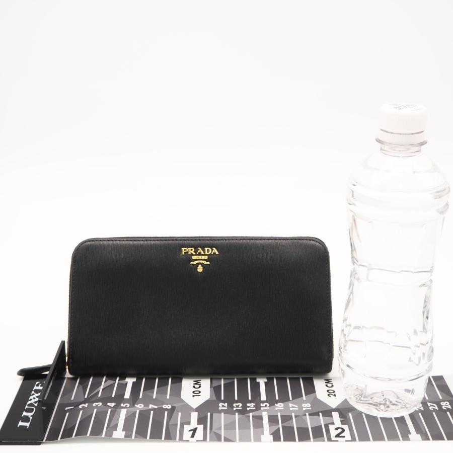 ★3日以内返品可★ 美品 PRADA プラダ サフィアーノメタル ラウンドファスナー長財布 1ML506 長財布 ブラック | PRADA | 03